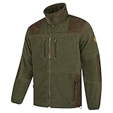 Hubertus Herren Fleece Jagdjacke mit Besätzen an Schultern und Ellenbogen...