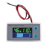 Batterie-Monitor 10–100 V Digitaler Batterie-Kapazitätsprüfer,...
