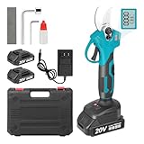 Professionelle Akku Astschere, Elektrische Gartenschere mit 2x 20V 1500mAh...