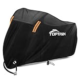 TOPTREK Motorrad Abdeckplane Outdoor Winterfest Wasserdicht Motorradgarage...