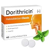 Dorithricin Halstabletten Classic 40 Stk, Minze, hilft bei Halsschmerzen,...
