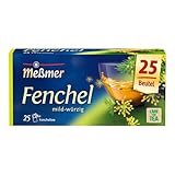 Meßmer Fenchel | 25 | Teebeutel | Vegan | Glutenfrei | Laktosefrei, 75g
