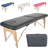 Beltom Mobile Massagetisch Massageliege 2 zonen Basic 185 x 60 cm. - Licht...