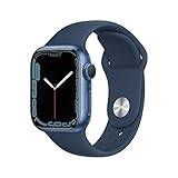 Apple Watch Series 7 (GPS, 41mm) Aluminiumgehäuse Blau Mit Abyss...