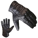 PROANTI Motorradhandschuhe Leder Sommer Motorrad Handschuhe Touchscreen...