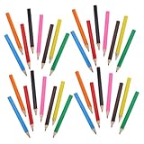VILLFUL 48 Stück Mini Farbige Bleistifte Holzgefasste Kurzstifte für...