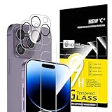 NEW'C für iPhone 14 Pro für Panzerglas 6,1 Zoll (2 Stück) und 2 x Kamera...