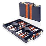Backgammon-Set für 2 Spieler, 11 Zoll Backgammon Koffer mit komplettem...