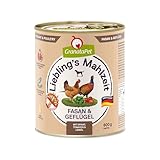 GranataPet Liebling's Mahlzeit Fasan & Geflügel, Nassfutter für Hunde,...