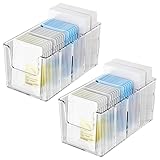 YIEZI 2 Packung Acryl Gesichtsmasken-Aufbewahrungsbox mit Verstellbaren...