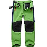 yeyity Kinder Softshellhose Skihose Gefüttert Cargohose Wasserdicht...