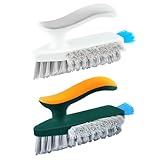 ASAKKURA 2 Stück Pack Dreieckige Fugenbürste mit Griff Boden und...