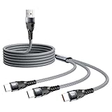 SIQIWO USB A auf USB C Ladekabel 3.1A 1.2M, QC 3.0 USB Typ C Schnelllade...