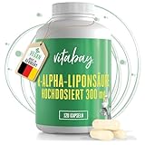 Vitabay R-Alpha-Liponsäure 300 mg • 120 Kapseln • R ALA mit...