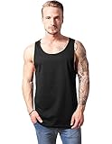 Urban Classics Herren Jersey Big Tank Sporttop, Schwarz, M EU