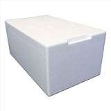 Styroporbox/Thermobox - 22,0 Liter - 55 x 32 x 24 cm/Wandstärke 3 cm -...