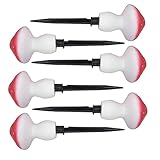 6 x LED-Pilz-Gartenleuchten mit aromatisierten LEDs, wasserdicht, für den...
