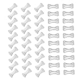 PACKOVE 100 Stück Aluminium Clips für Elastische Langlebige Metall...