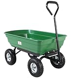 Gardebruk® Bollerwagen mit Kippfunktion 300kg Belastbar 4 Profil Gelände...