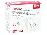 Gima FFP2 Effective Filtrierende Maske, 6 Lagen, ergonomisch, faltbar,...