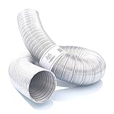 TYGERIX Aluminium Flexschlauch Lüftungsschlauch 70 mm | ausziehbar bis 2,5...