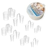Schnarchstopper, 8 PCS Anti Schnarch Nasenspreizer, Anti Schnarch...
