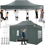 COBIZI Pavillon 3x4,5 Wasserdicht Stabil Winterfest mit 4 Seitenwand,Popup...