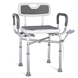Homecall Duschstuhl für Senioren mit Armlehnen Bis 180 KG -...