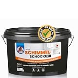 Tonis SCHIMMELSCHOCK Anti-Schimmel-Farbe 4,5 Liter Wandfarbe weiss |...