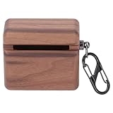 Jopwkuin Schutzhülle für Kabellose Ohrhörer, Premium-Walnussschale,...