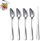 Grapefruitlöffel 5-Teiliges Set,4 Edelstahl Grapefruit Löffel und 1...