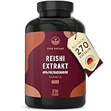 Reishi Pilz-Extrakt - 270 Kapseln (650mg) - Hochdosiert: 1950mg pro Tag -...