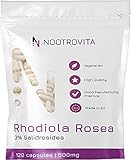 Rhodiola Rosea 500mg | 120 Rosenwurz Kapseln Hochdosiert | Extrakt mit 3%...