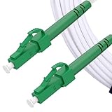 Elfcam® - 10m LC/APC zu LC/APC Glasfaserkabel Singlemode Simplex, OS2...