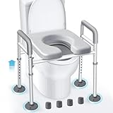 Eosprim Toilettensitzerhöhung mit Armlehnen, WC Sitzerhöhung für...