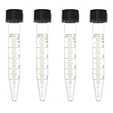 CALLARON 4 Stück 10 Ml Labor Glaszentrifugenröhrchen mit Skala und...