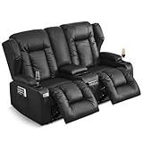 SAMERY Fernsehsessel mit liegefunktion Zweisitzer Kinosessel 2 Sitzer Sofa...