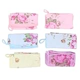 GANAZONO 6 Stück Mikrofaser Geschirrtücher mit Blumenmuster Weiche...