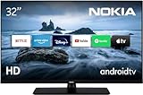 Nokia 32 Zoll (80 cm) HD Ready Fernseher Smart Android TV (, HDR10,...