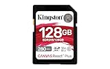 Kingston Canvas React Plus V60 SD 128GB SDXC UHS-II 280R/100W U3 V60 for...