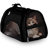 Retoo Transporttasche für Katze Hund 53x32x26, Faltbare Transportbox...
