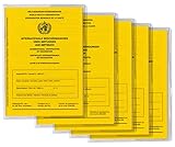 Welsberg SET 5x Impfpass und 5x Ausweishülle - Schutzhülle transparent...