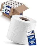 80x Rollen Toilettenpapier BULK-Verpackung XXL Vorratspack 3 Lagig - Soft...