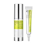 Retinal & Hyaluron Anti-Falten Set: Straffende Augencreme + Gesichts-Serum...