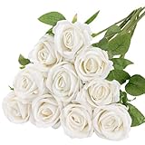N&T NIETING Künstliche Rosen, 10 Stück Realistische Seidenblumen...