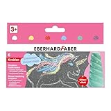 Eberhard Faber 526560 - Straßenkreide Glitzer Einhorn, 6 leuchtende Farben...