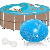 MOAZIFI Poolkissen Rund 120cm, Poolkissen Rund 120, Poolkissen Winter Rund...