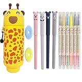 Mowtential Federmäppchen 2-in-1 aus Weichem Silikon, Tragbares...