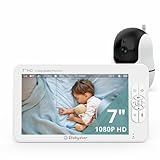 Babystar Babyphone mit Kamera 7 Zoll 1080P HD Video Babyphon, Infrarot...