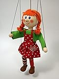 MUBRNO 18104A Mädchen zopfige Marionette, Mehrfarbig, 20 cm